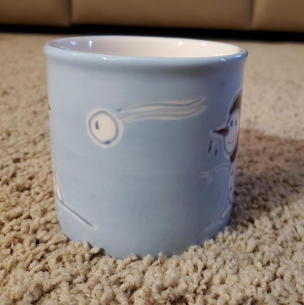 Snowman Eddie Bauer Coffee Cup - Picture 2 of 5